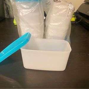 Mini square Tupperware containers